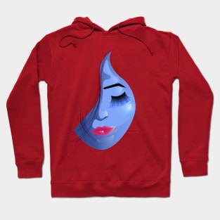 girl semi face Hoodie